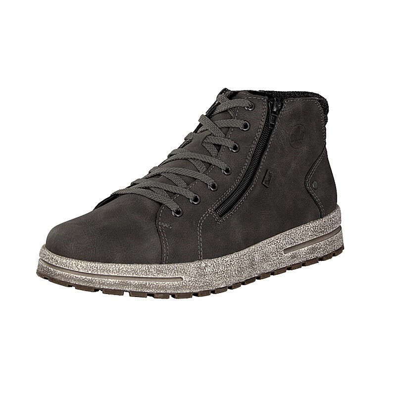 Panske Cizmy Na Snurovanie Rieker 30721-45, Siva